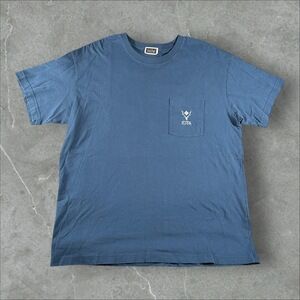 Kith South2 West8 Columbia Shirt Men Large Blue Graphic Pocket Casual Streetwear